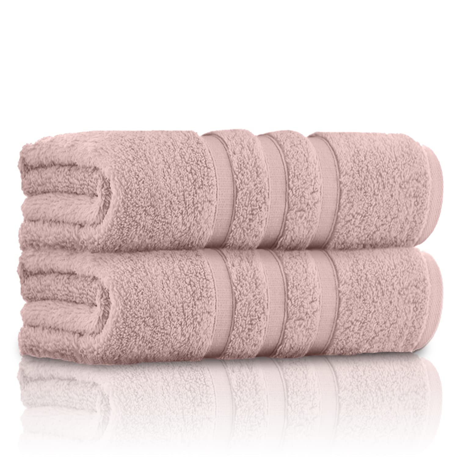 GC Gaveno Cavailia Luxury 550 GSM Zero Twist Cotton Bath Towel – Blush Pink