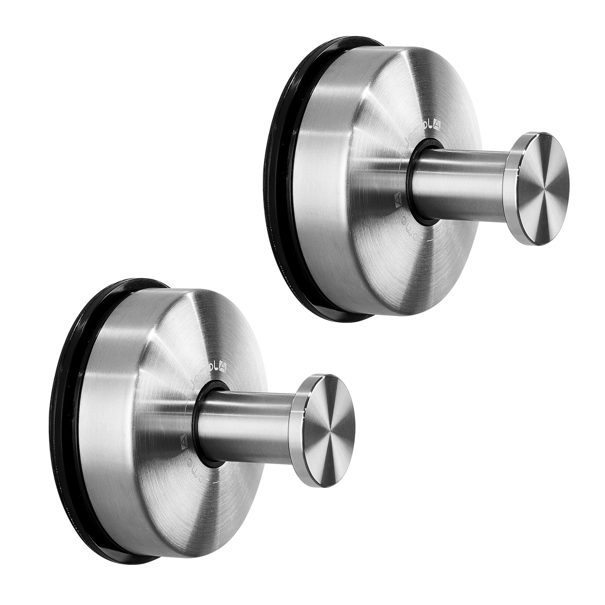JOMOLA Stainless Steel Suction Cup Towel Hooks - 2PCS Bathroom Hanger