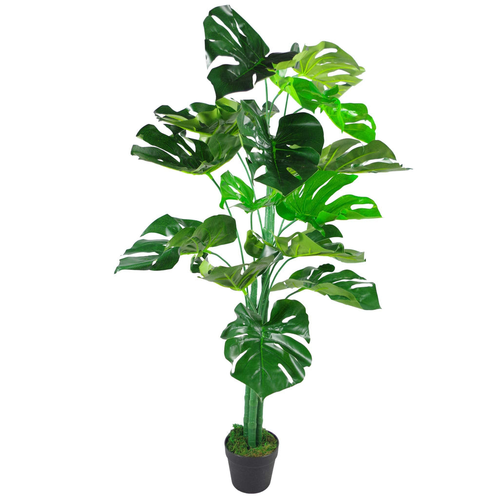 Jolof Store Realistic Artificial Monstera Plant | Potted Faux Greenery, 120cm
