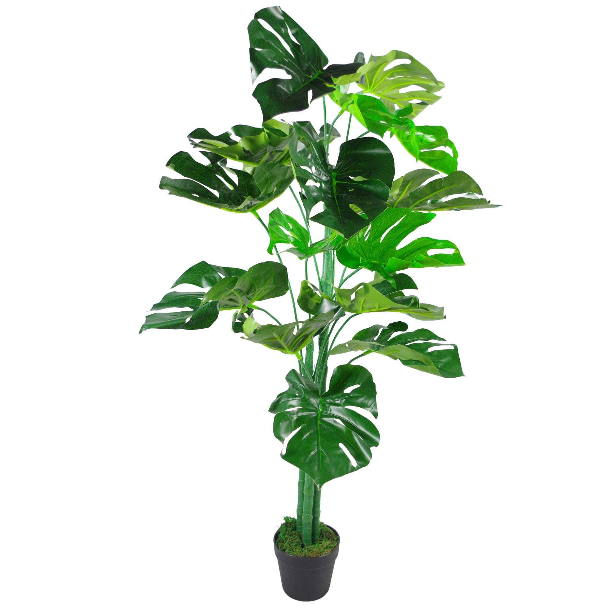 Jolof Store Realistic Artificial Monstera Plant | Potted Faux Greenery, 120cm