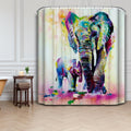 Jolof Store Animal Shower Curtain | Waterproof Polyester, 71x71 Inch