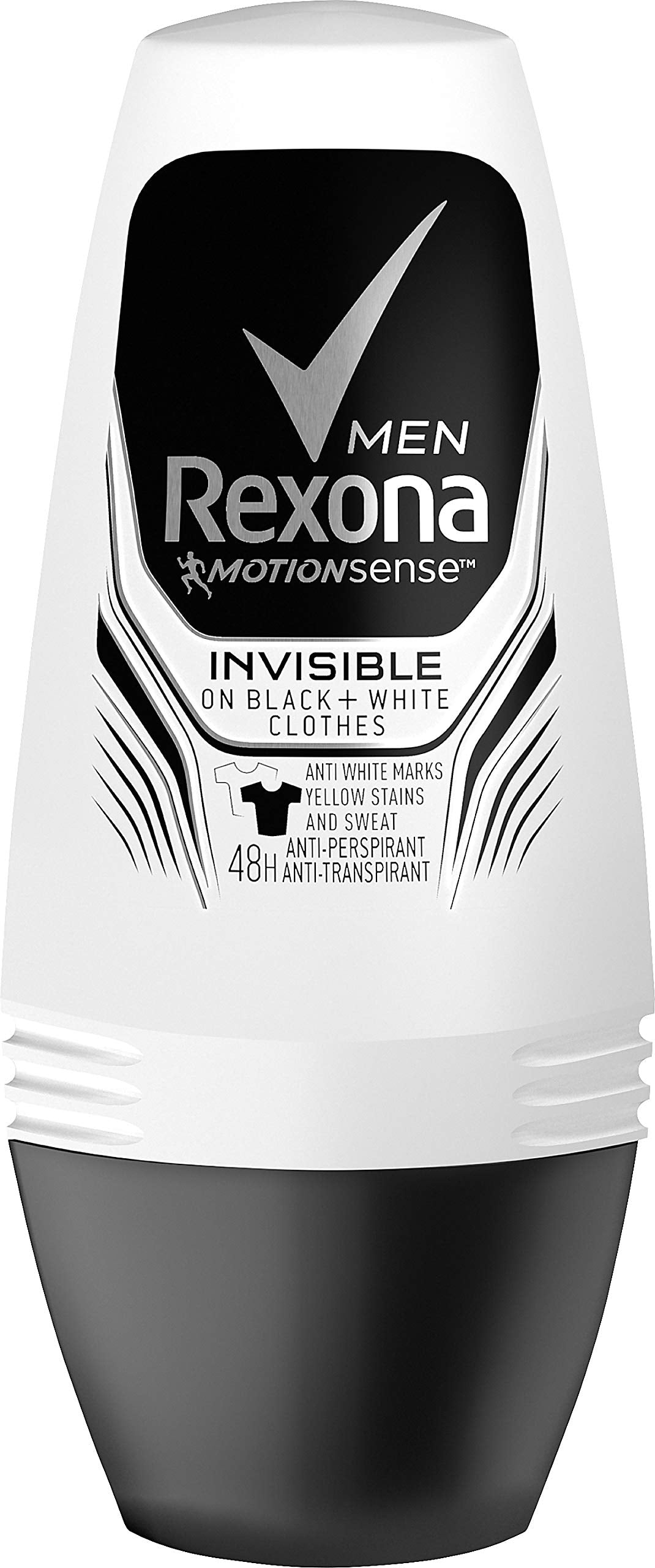 Rexona Men Invisible Antiperspirant Deodorant Roll-On, 6 x 50ml Pack