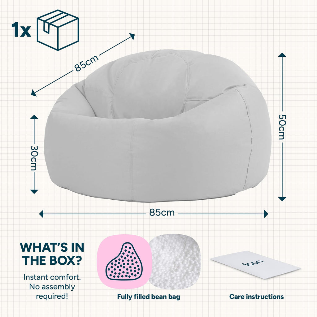Bean Bag Bazaar Kingston Outdoor Bean Bag with Filling Included, Pink - image 4
