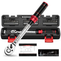 VANPO 32-Piece Bike Torque Wrench Set | 1/4" Click 1-25 Nm Repair Kit