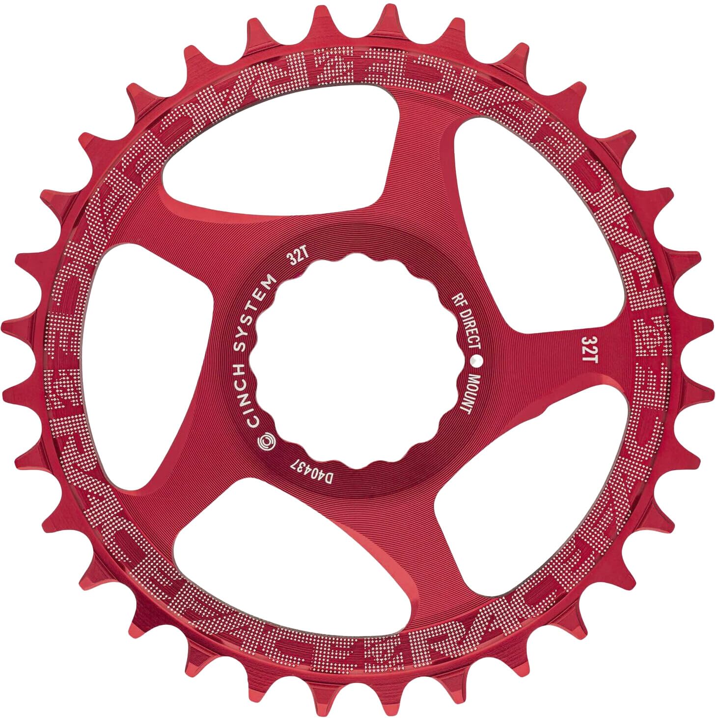 RaceFace Cinch Direct Mount Narrow Wide Chainring - 34T Red