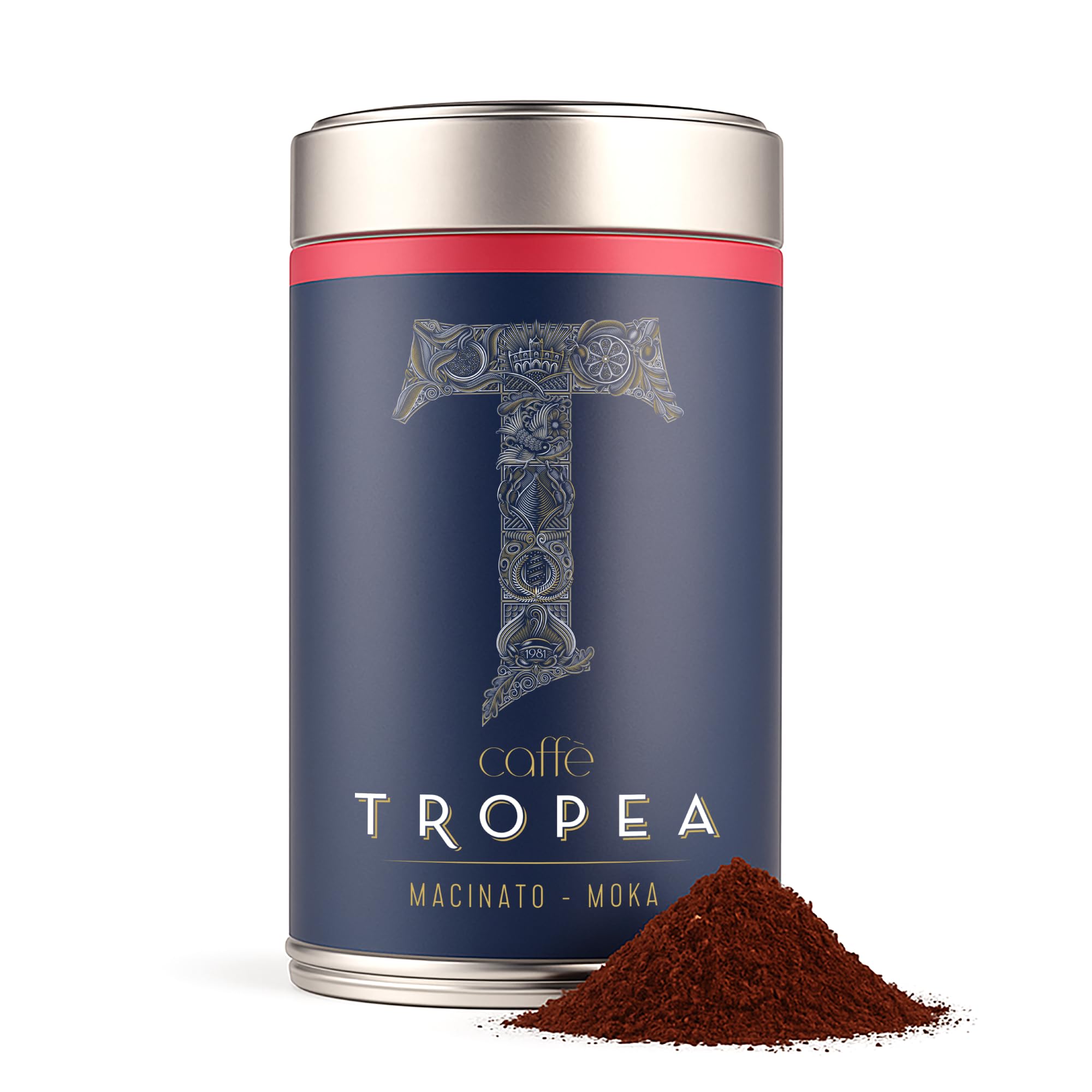 Caffè Tropea Ground Coffee | Medium-Dark Roast Moka Grind - 227g Tin