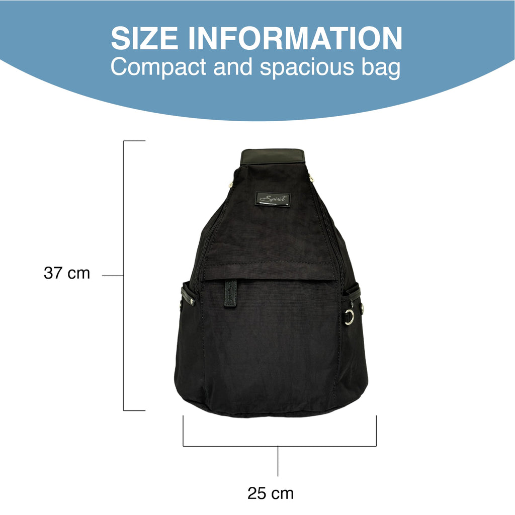 Spirit Jupiter Waterproof Nylon Backpack – Lightweight Convertible Rucksack