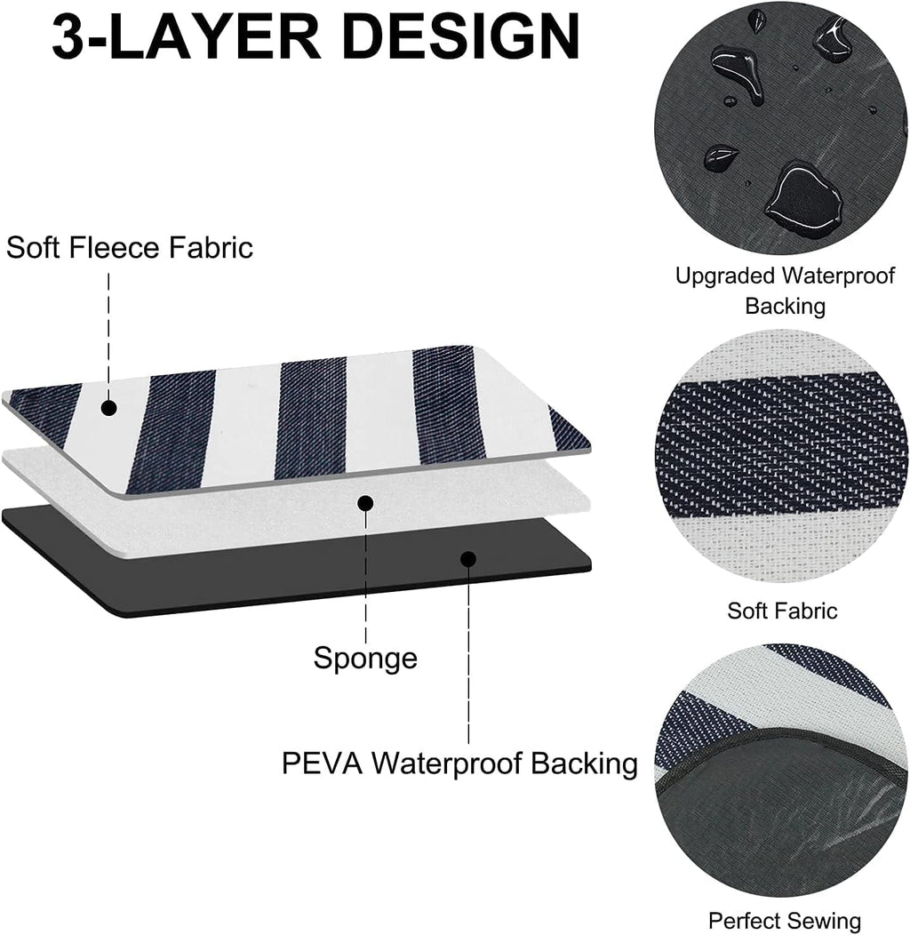 Goodsnetic Oversized Picnic Blanket | 79x79 Waterproof Sandproof Beach Mat
