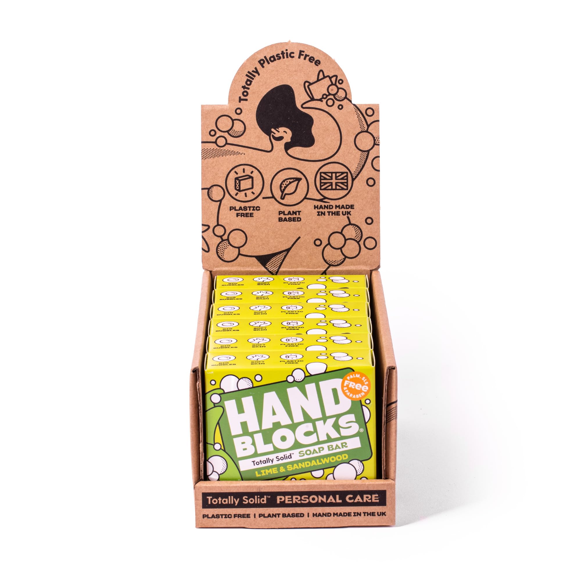 Jolof Store Lime & Sandalwood Natural Soap Bars - 6 Pack Handmade