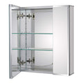 Fundin Aluminum Bathroom Mirror Cabinet | Recessed or Surface Mount