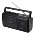 Gelielim Portable Cassette Player & AM/FM Radio Boombox - Brown
