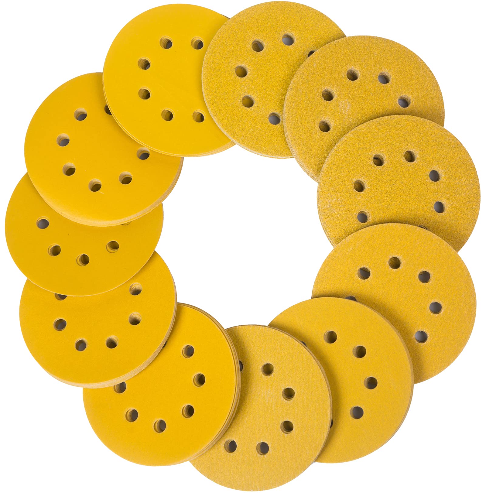 STEBRUAM 125mm Sanding Discs - 110PCS Orbital Sander Grit Assortment