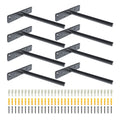 Heavy Duty Floating Shelf Brackets – Solid Steel Hidden Support