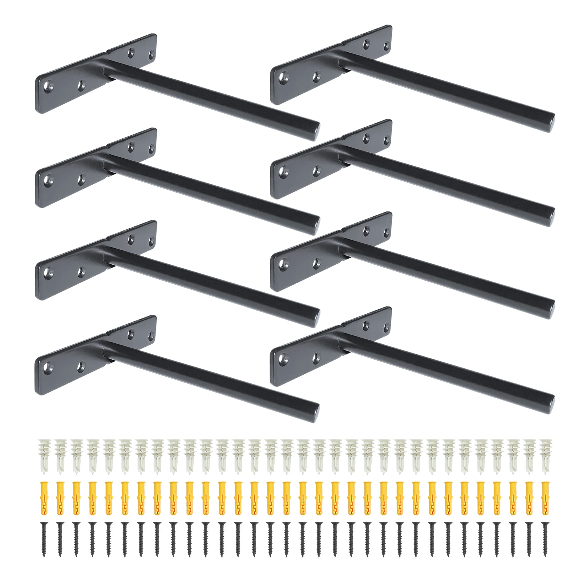 Heavy Duty Floating Shelf Brackets – Solid Steel Hidden Support