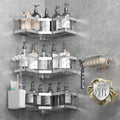 AceMining 5-Pack Shower Caddy | Rust-Resistant Stainless Steel Shelves