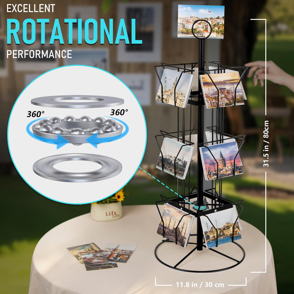 ANBOXIT Greeting Card Display Stand Rotating Rack Holder - image 4