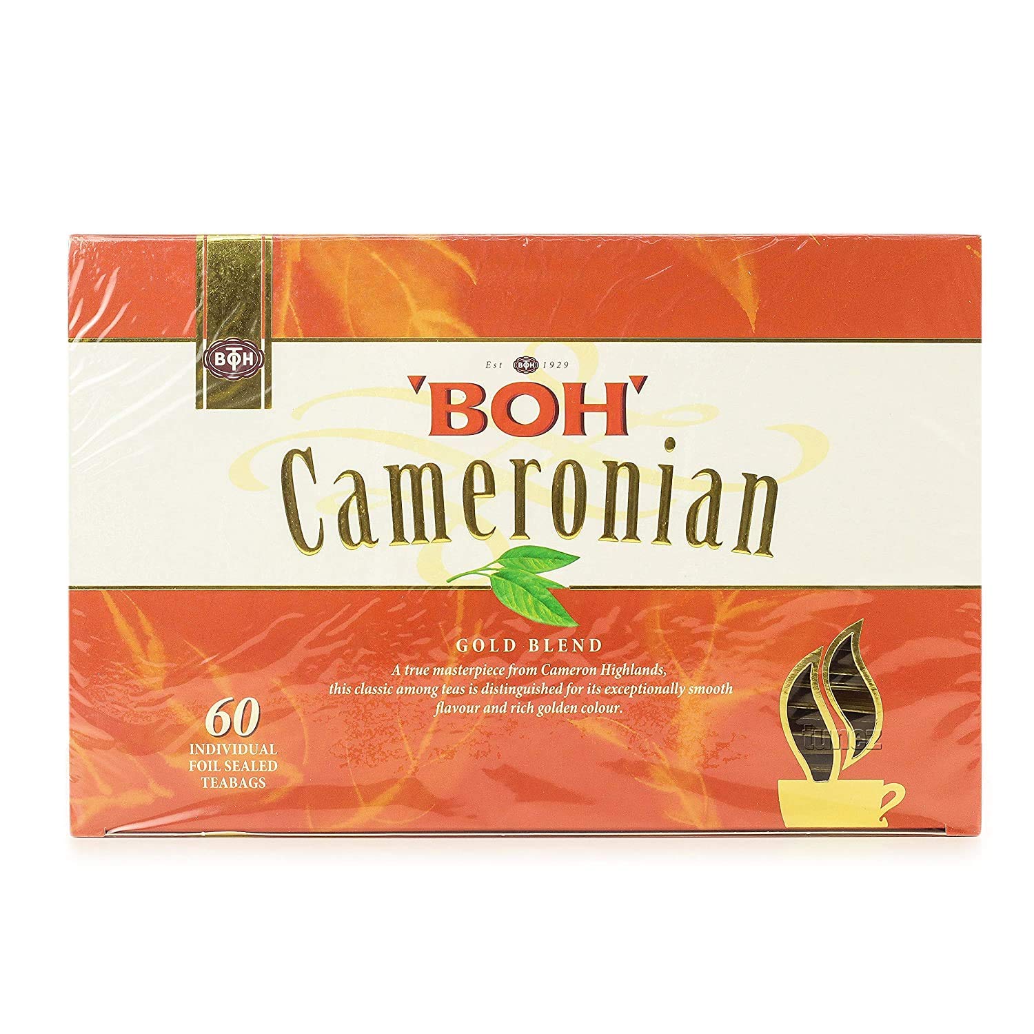 BOH Tea Cameronian Gold Blend Black Tea - 60 Foil Teabags (120g)