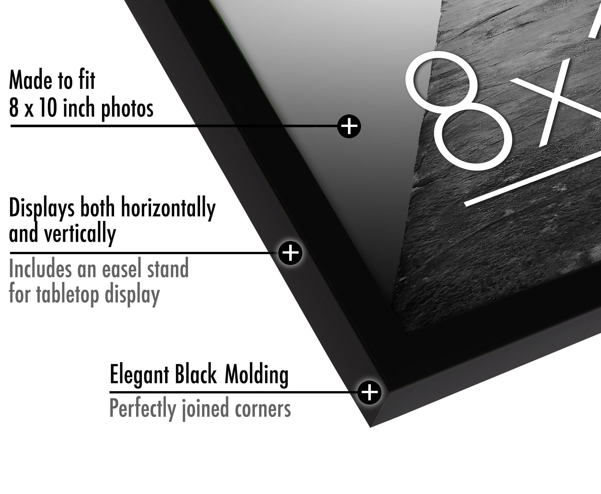 Americanflat 8x10 Black Picture Frames | Set of 6 Gallery Wall Frames