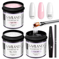Saviland Builder Nail Gel Kit - 3pc Hard Gel for Extensions & Repair
