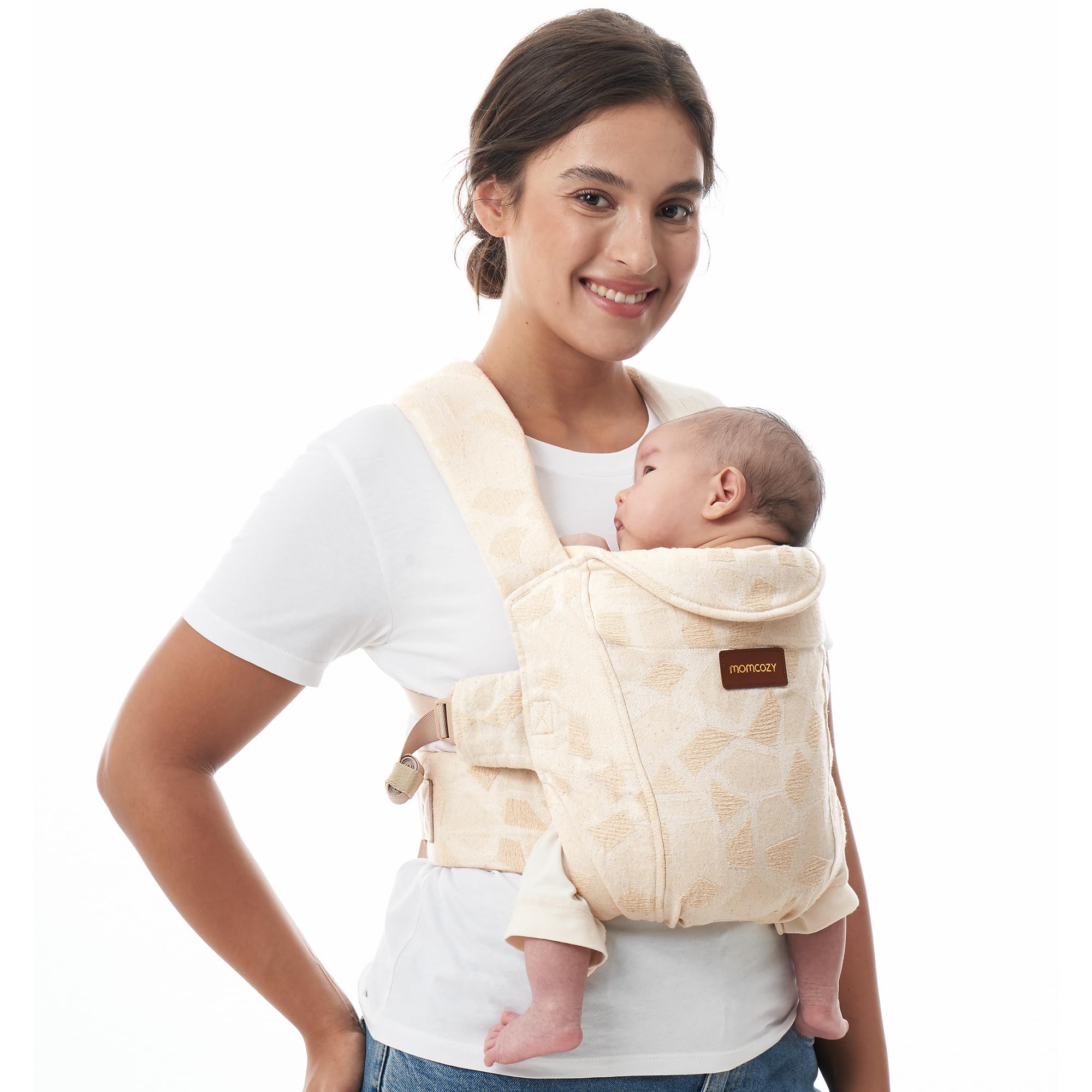 Momcozy WeeSnug Newborn Carrier – Ergonomic Jacquard Baby Carrier
