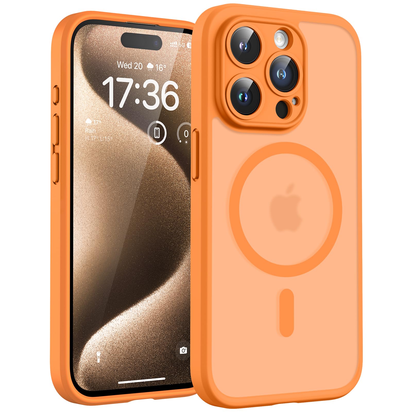 TOCOL iPhone 15 Pro Max Case | Magnetic MagSafe Military Grade Slim
