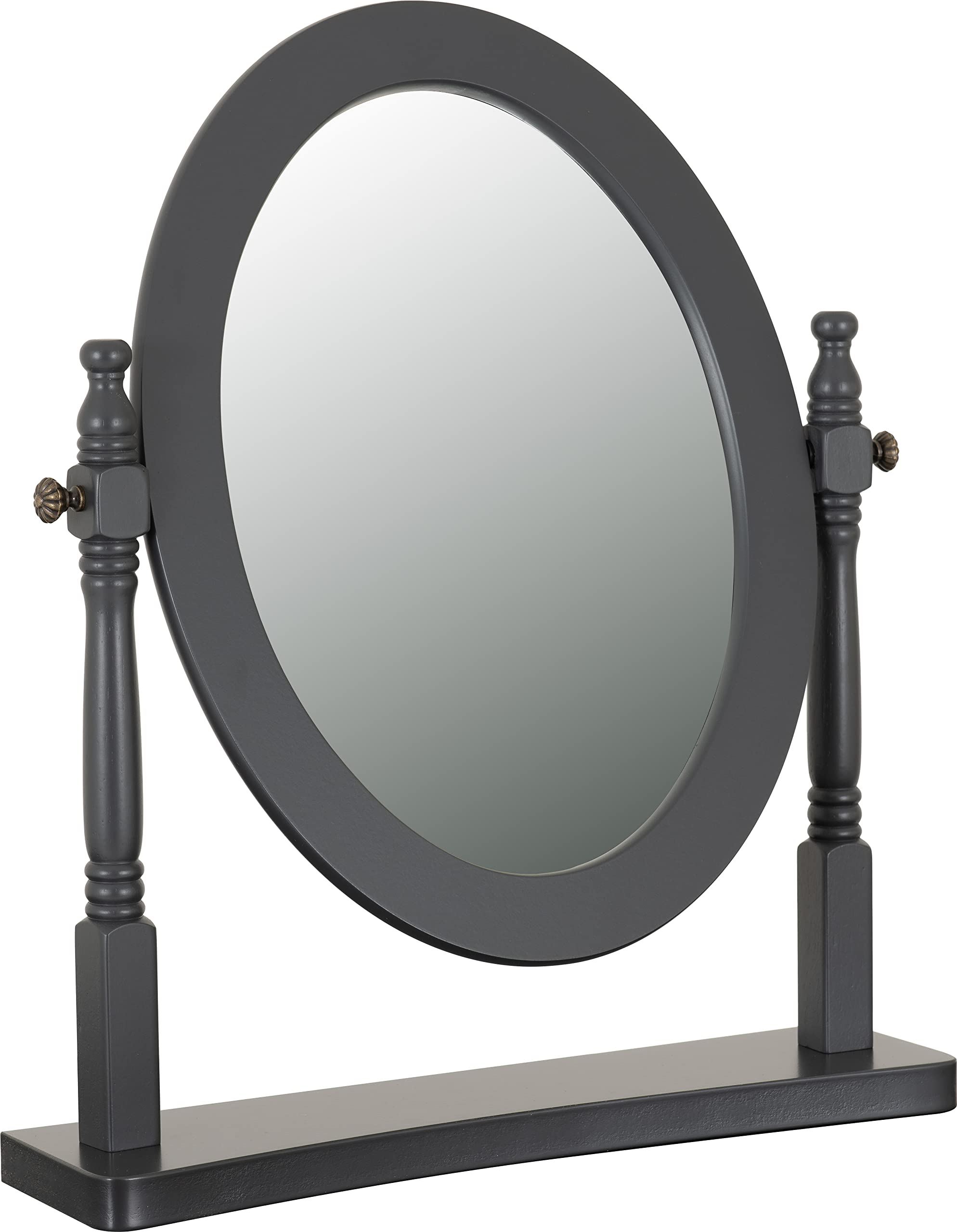 Seconique Contessa Dressing Table Mirror - Grey Vanity Mirror