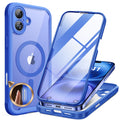 Miracase iPhone 16 Magnetic Case with Screen Protector | Ultramarine