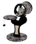 MidWest Salvador Cat Tree | Sisal Scratching Pad & Lounge, Black/White