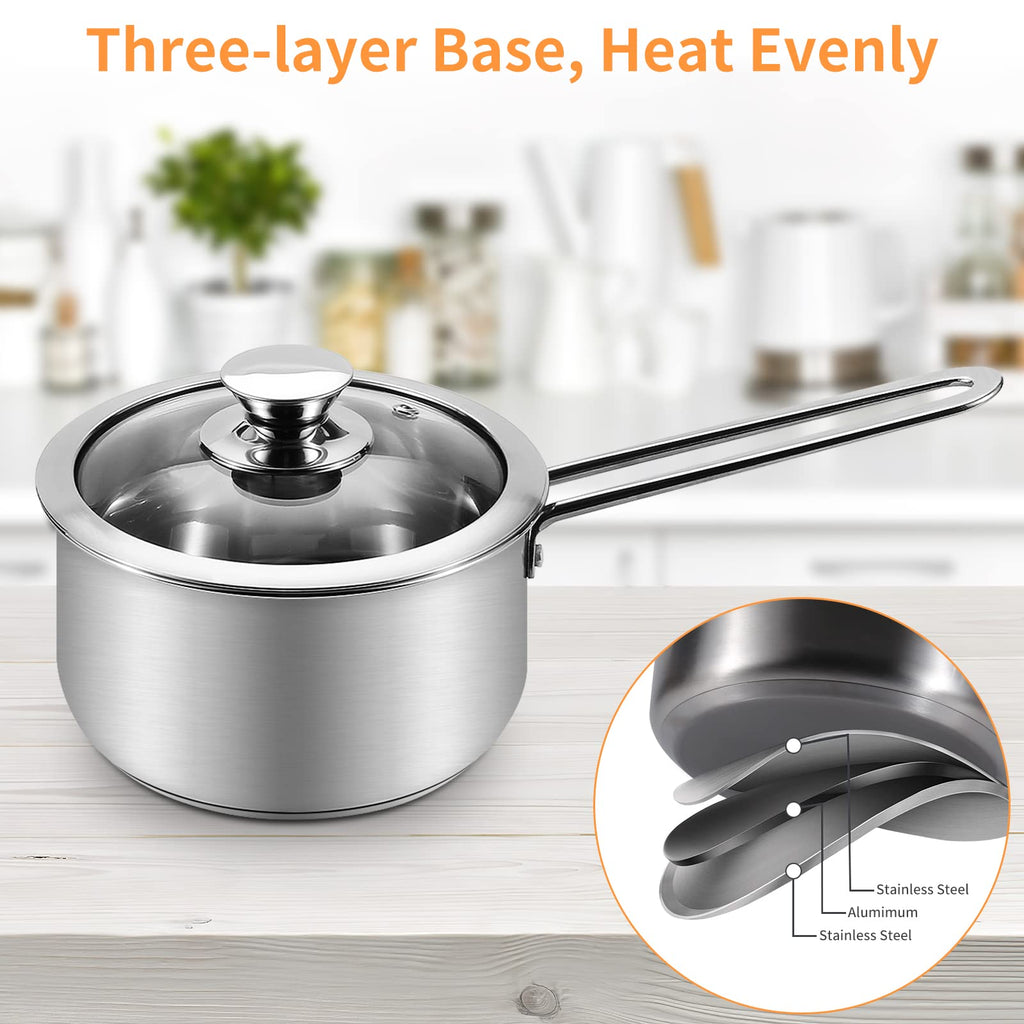Jolof Store 6-Piece Stainless Steel Cookware Set | Induction Ready