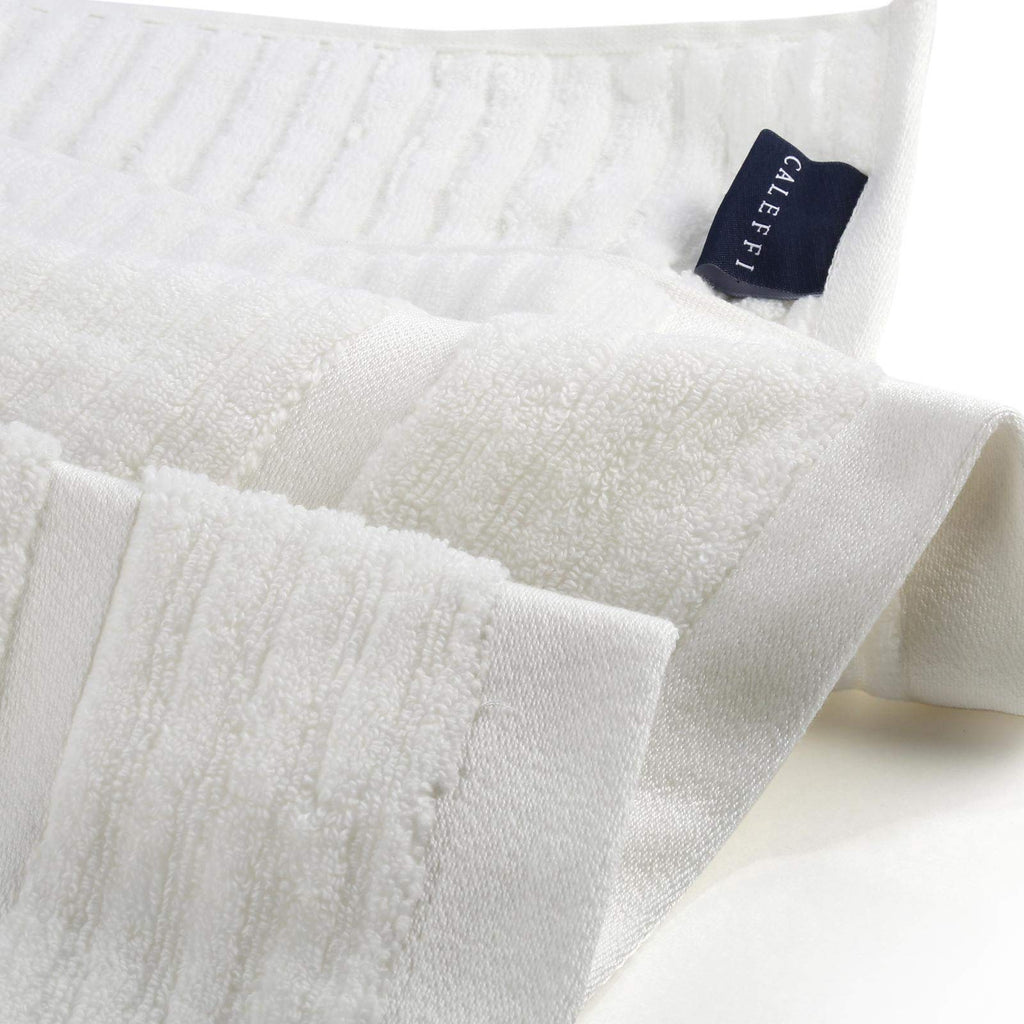 Caleffi Stripe Guest Towel, Cotton, Cream, Standard, 73856 - image 2
