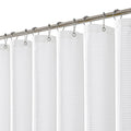 meioro Waffle Fabric Shower Curtain – Heavyweight White Cloth, 180x240cm