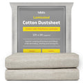 Jolof Store Waterproof Laminated Cotton Dust Sheets, 12ft x 9ft (2 Pack)
