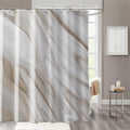 GCIREC Brown Marble Shower Curtain | Modern Abstract Waterproof Fabric