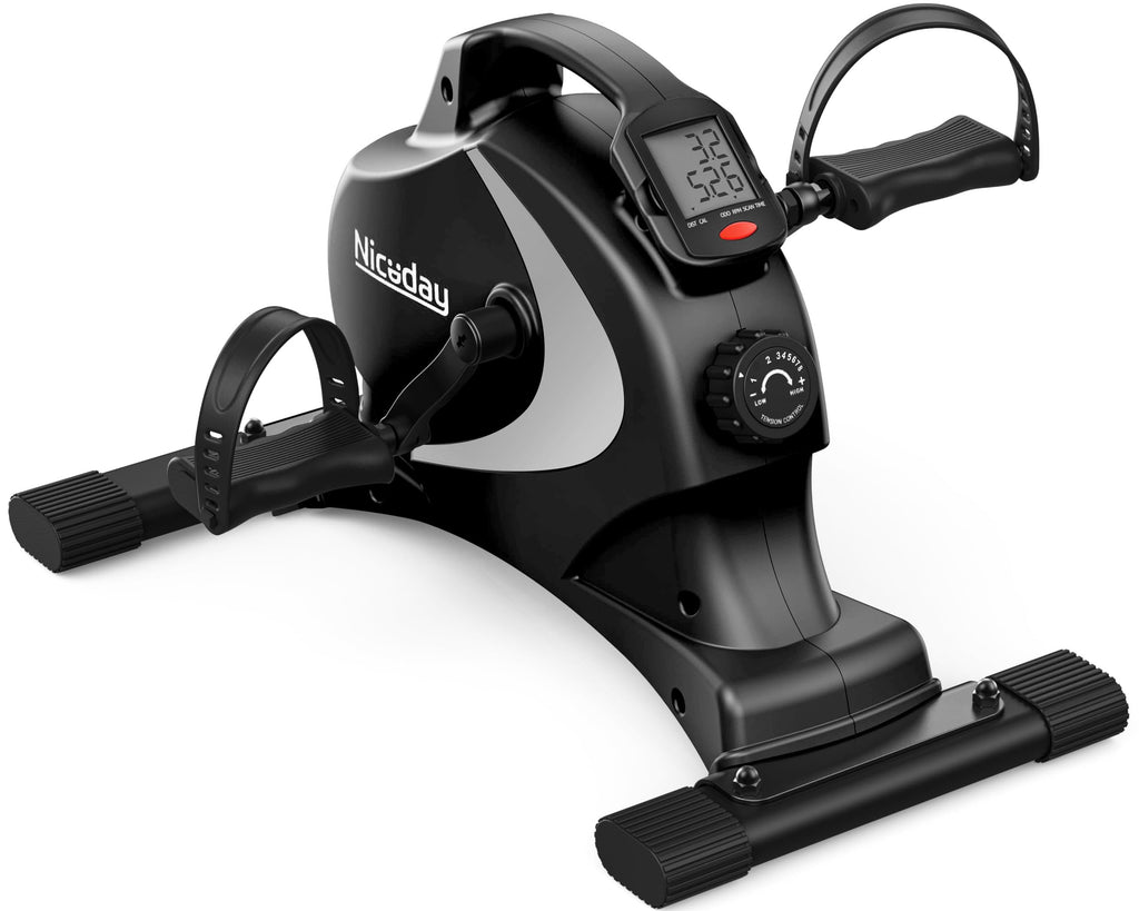 Niceday Mini Exercise Bike – 8-Level Magnetic Under Desk Pedal Exerciser