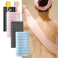 Mulomir Exfoliating Washcloths Pack of 4 with 2 Hooks | Body Scrub