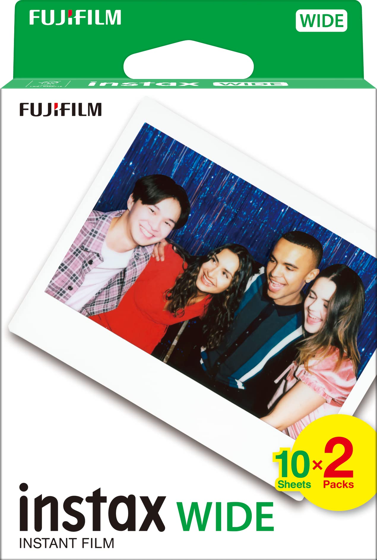 Fujifilm Instax Wide Instant Film - ISO 800 White Border (20 Shots)