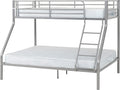 Seconique Tandi Triple Sleeper Bunk Bed | Silver Metal Space Saving
