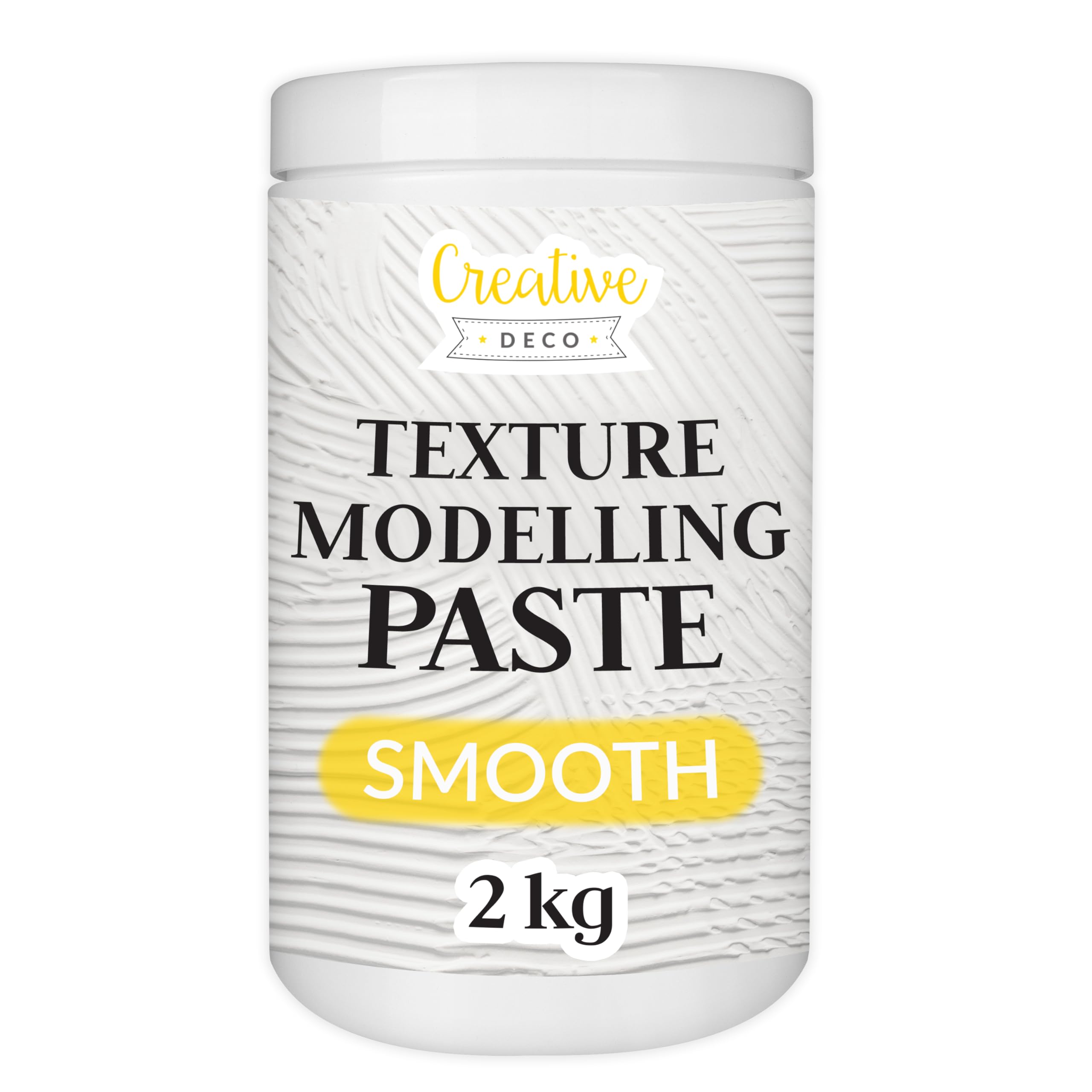 Creative Deco White Smooth Texture Paste – 2kg Modelling Paste for Art