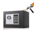 Jolof Store 4.6L Digital Electronic Steel Safe Box with Keys – Black