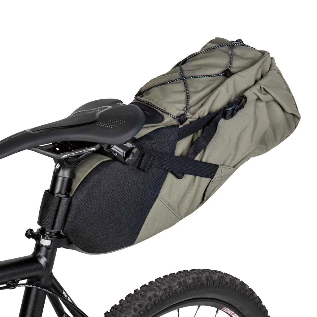 Topeak Backloader 15L Bikepacking Seat Bag - Waterproof Green Saddlebag