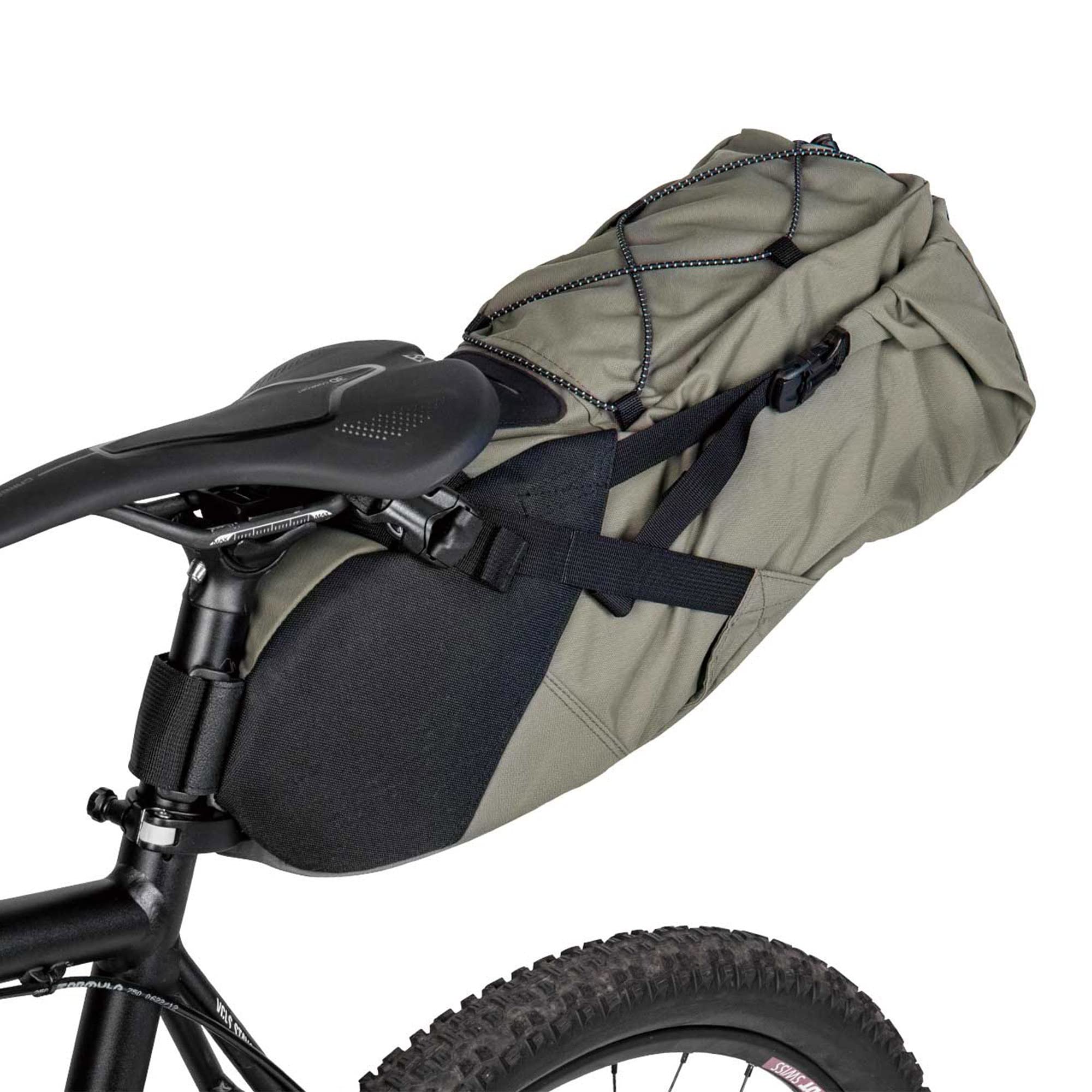 Topeak Backloader 15L Bikepacking Seat Bag - Waterproof Green Saddlebag