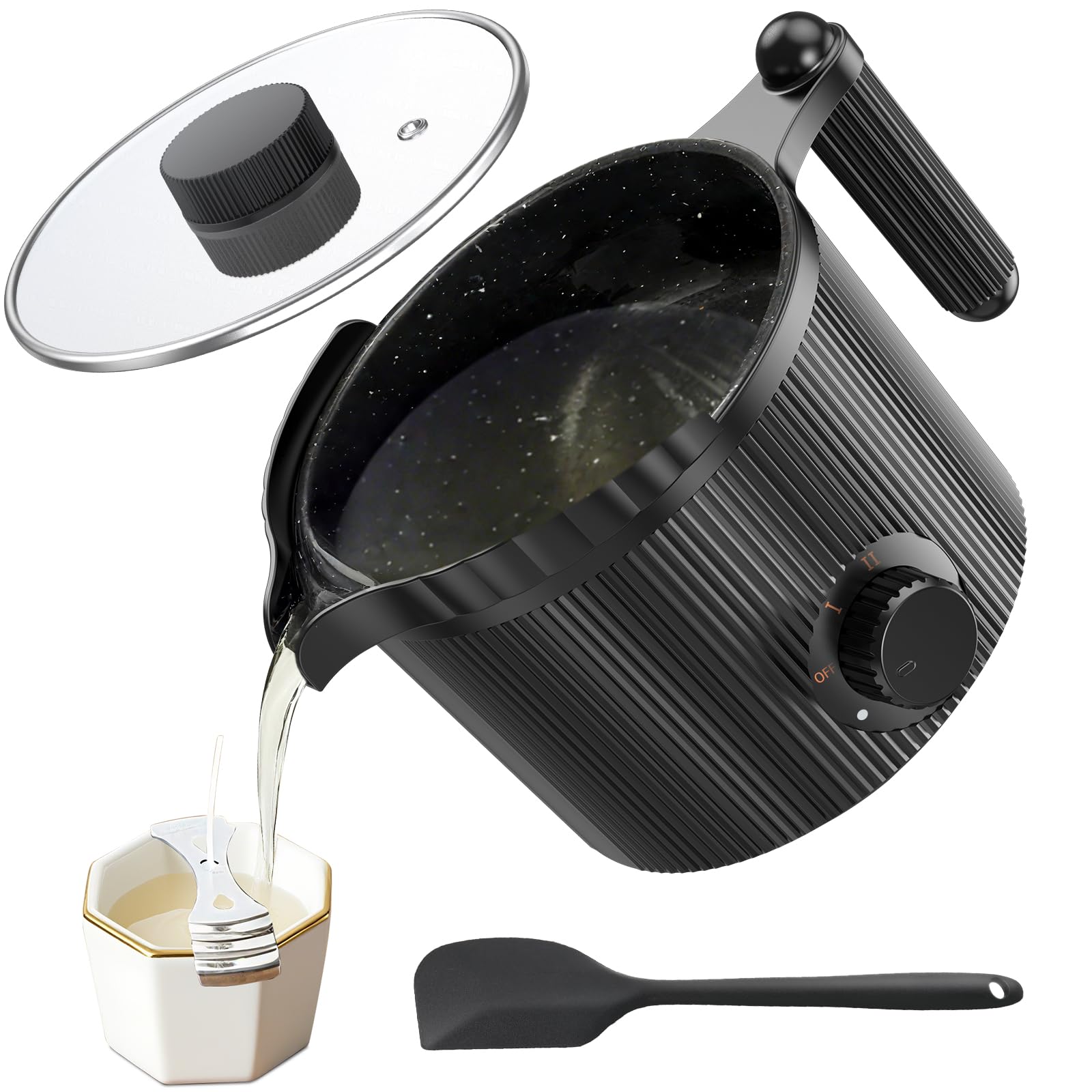 Venpow 1.5L Electric Candle Wax Melter – Non-Stick Soap Making Pot