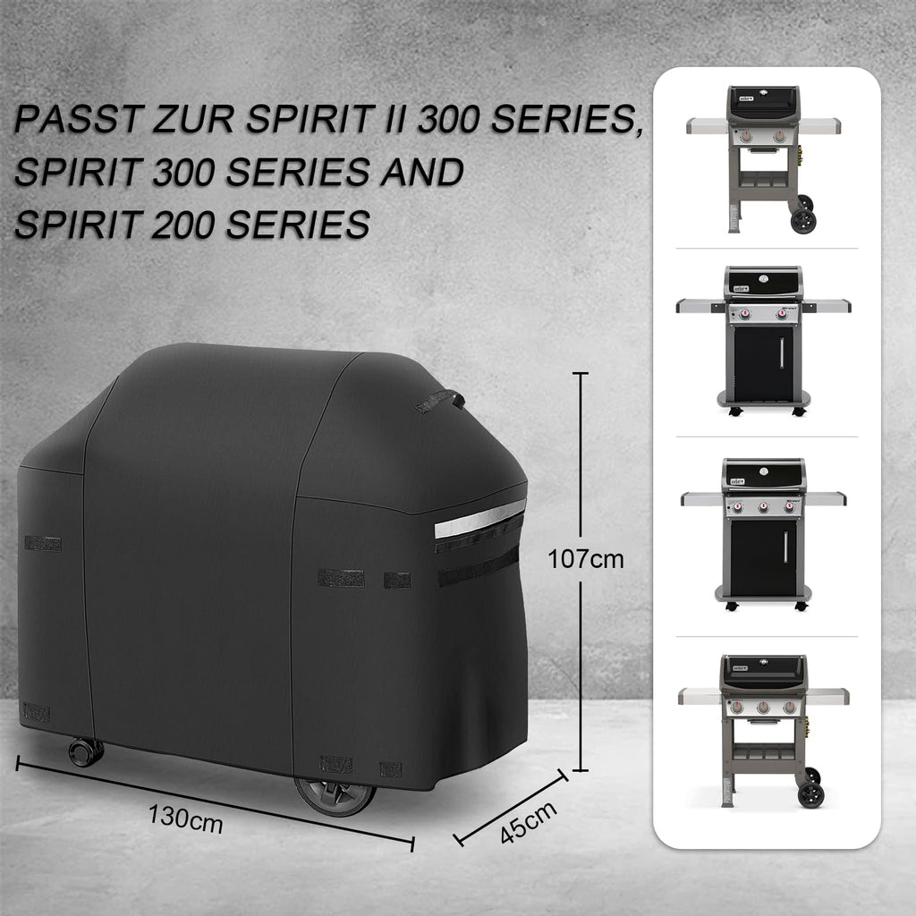 52 Inch Waterproof Grill Cover for Weber Spirit II 200/300