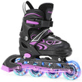Jolof Store Kids Light Up Inline Skates - Adjustable Roller Blades