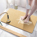Asvin PVC Loofah Bath Mat – Non-Slip Textured Shower Mat for Tub, 24x32