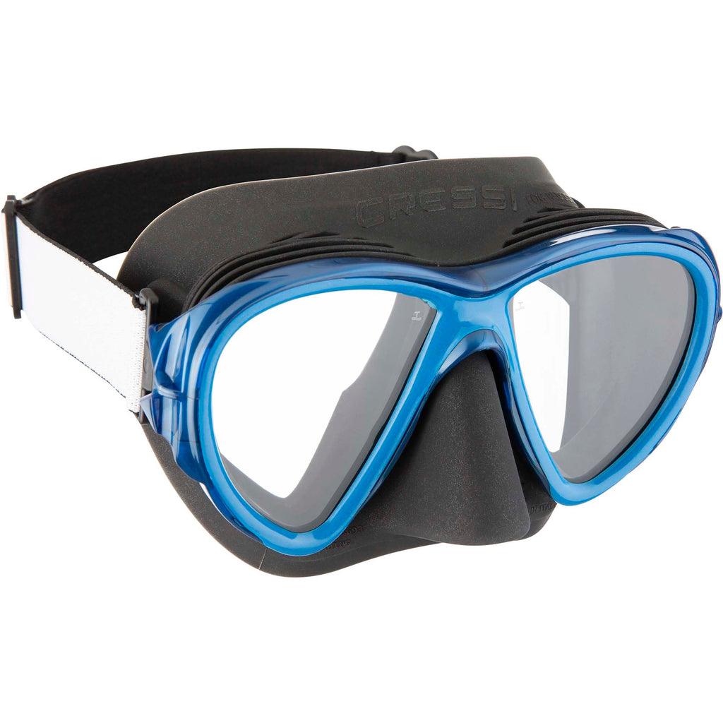 Cressi Fiji Snorkeling Mask – Anti-Fog System with Elastic Fabric Strap