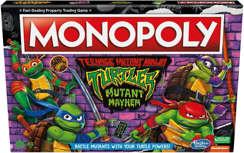 Monopoly Teenage Mutant Ninja Turtles: Mutant Mayhem Board Game