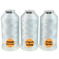 New brothread White Polyester Machine Embroidery Thread - 3 x 5000M