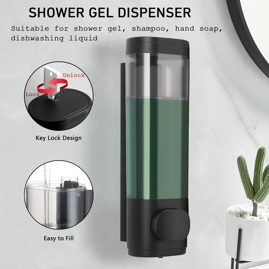 300ml Wall Mounted Soap Dispenser, Shower Gel Dispenser Wall Mounted - image 4