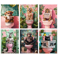 6-Pack Animal Diamond Painting Kits for Adults, 12x16 Inch